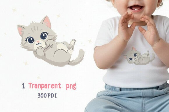 Download Baby Cat Illustration Sublimation - Cat illustration Collection