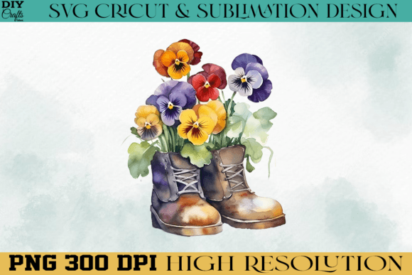 Download Beautiful Flowers Shoes PNG Watercolor - Shoes png Collection