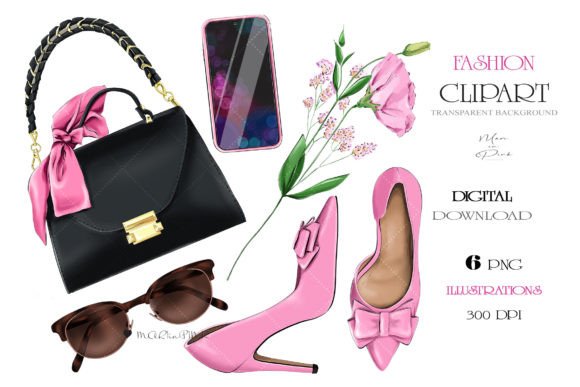 Download Fashion Clipart, Bag Clipart, Shoes PNG - Shoes png Collection
